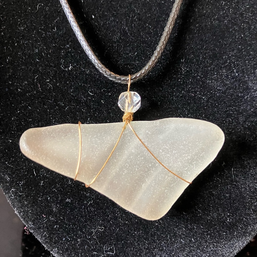#1 Handmade seaglass pendant necklace